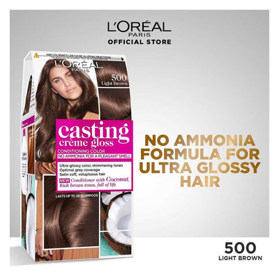Loreal Paris Casting Creme Gloss Conditioning Color 500 Light Brown