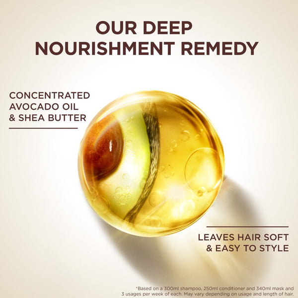 Garnier Ultimate Blends Avocado Oil And Shea Butter Deep Nourishment Shampoo 300ml