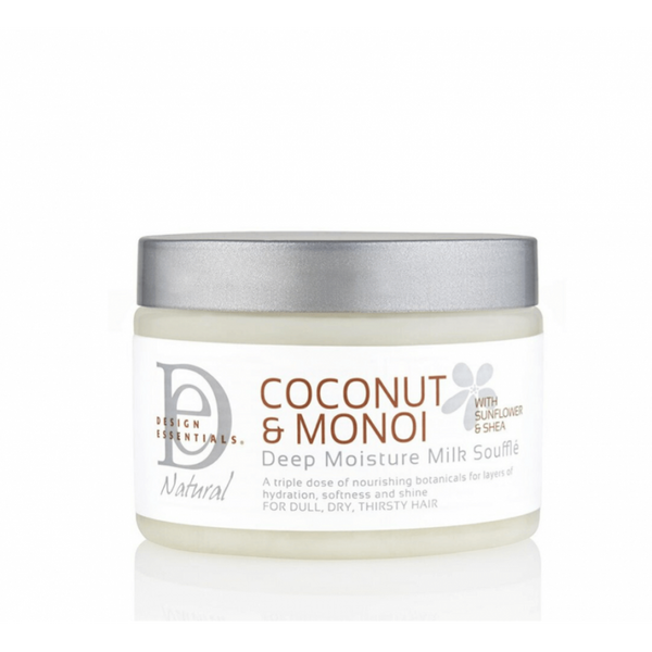 Design Essentials Natural Coconut And Monoi Deep Moisture Milk Souffle 340g