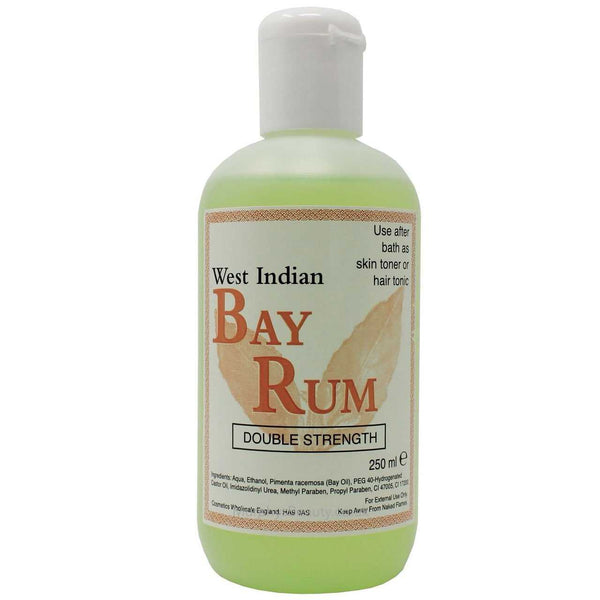 West Indian Bay Rum Skin Toner / Hair Tonic 250ml Double Strength - Afro Hair Boutique