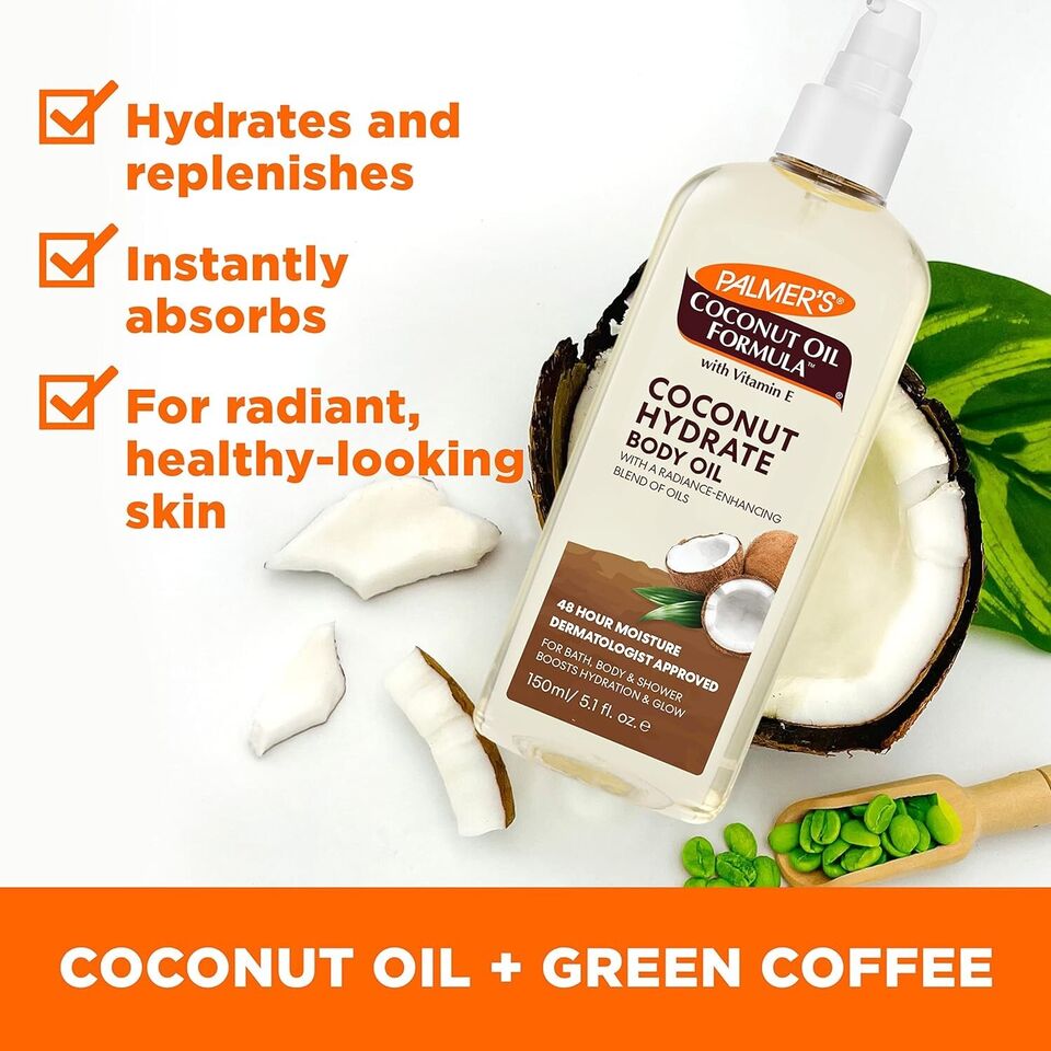 Palmer's Coconut Oil Body Oil with Vitamin E 48Hr Moisture 150ml
