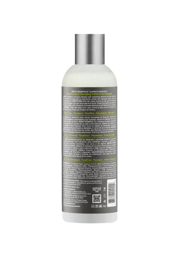 Natural Almond And Avocado Moisturizing And Detangling Sulfate Free Shampoo 365g - Afro Hair Boutique