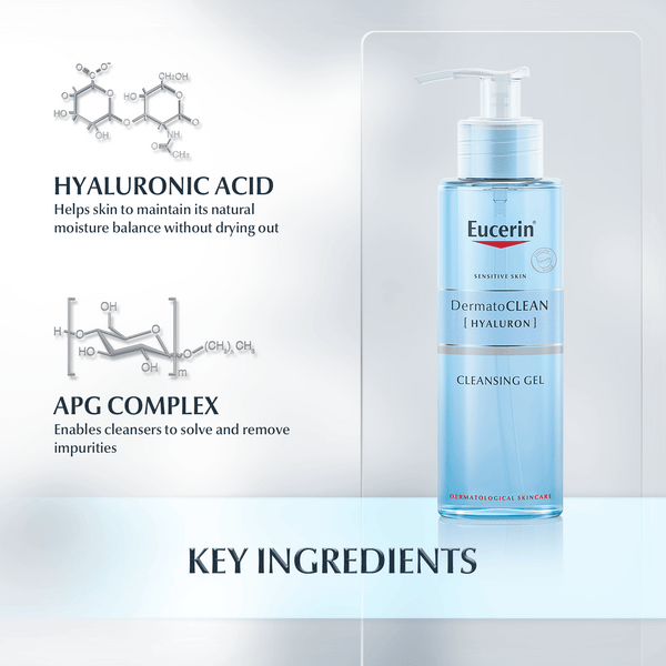 Eucerin Dermato Clean Sensitive Skin Cleansing Gel 200ml