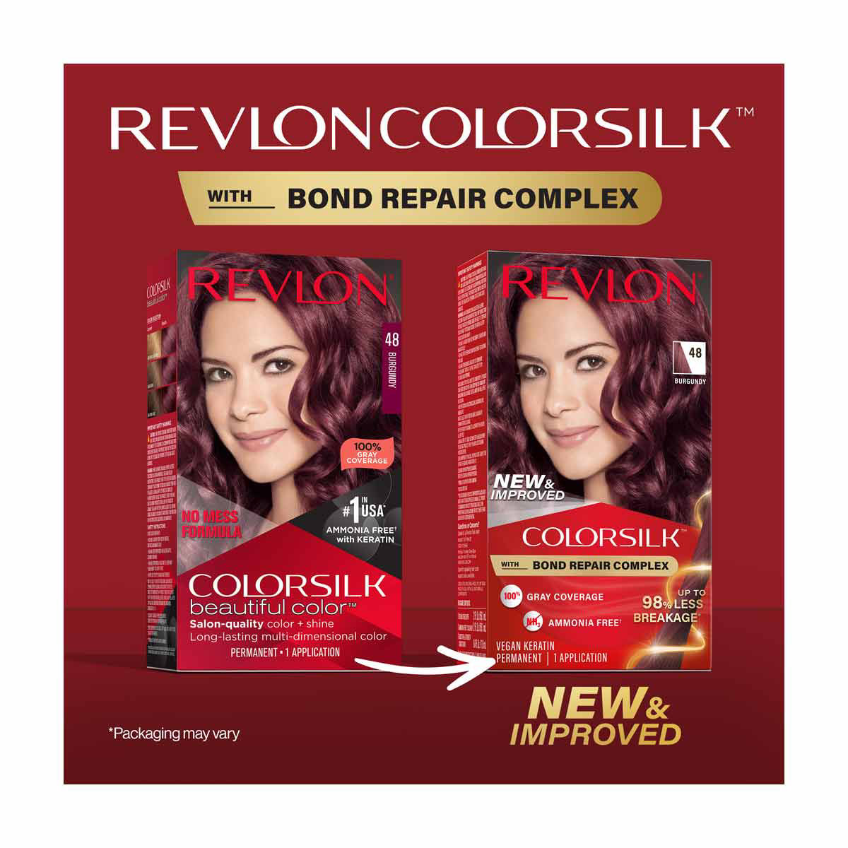 Revlon Colorsilk Beautiful Color Permanent Hair Color 48 Burgundy