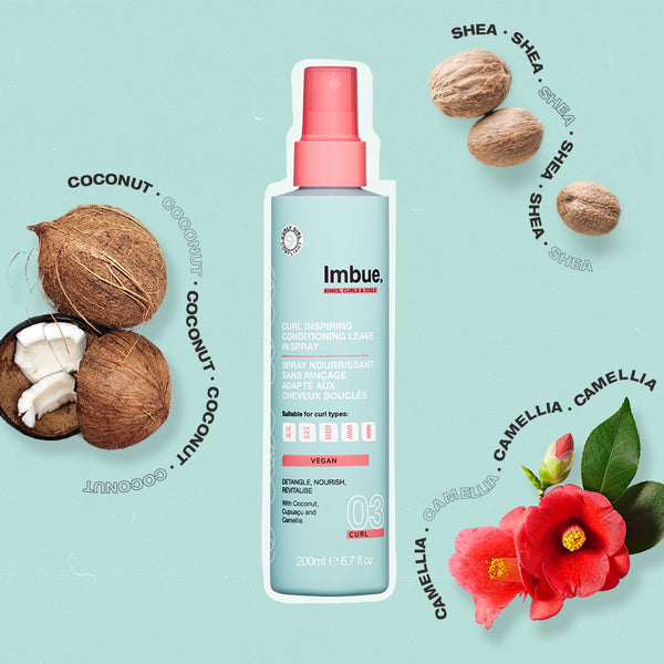 Imbue Curl Inspiring Conditioning Leave In Spray - Vegan & Curly Girl 200ml - Afro Hair Boutique