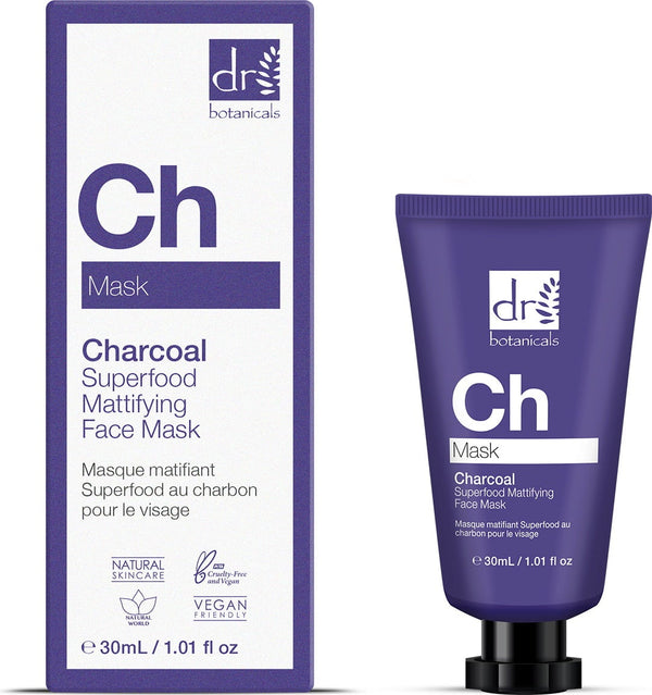 Dr Botanicals Ch Charcoal Superfood Mattifying Face Mask 30ml / 60ml