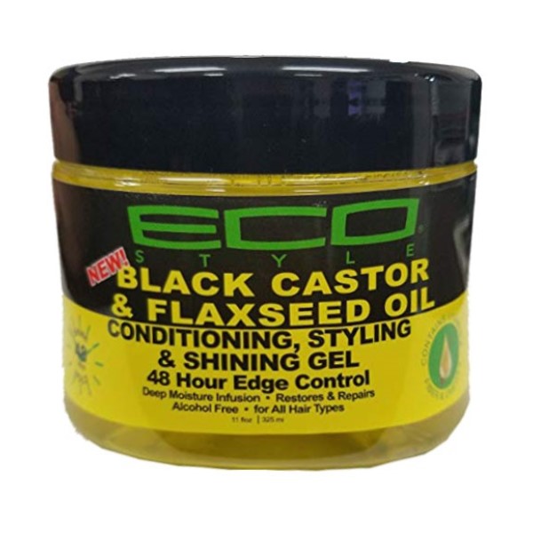 Ecoco Black Castor And Flaxseed Oil Conditioning Styling And Shining Gel