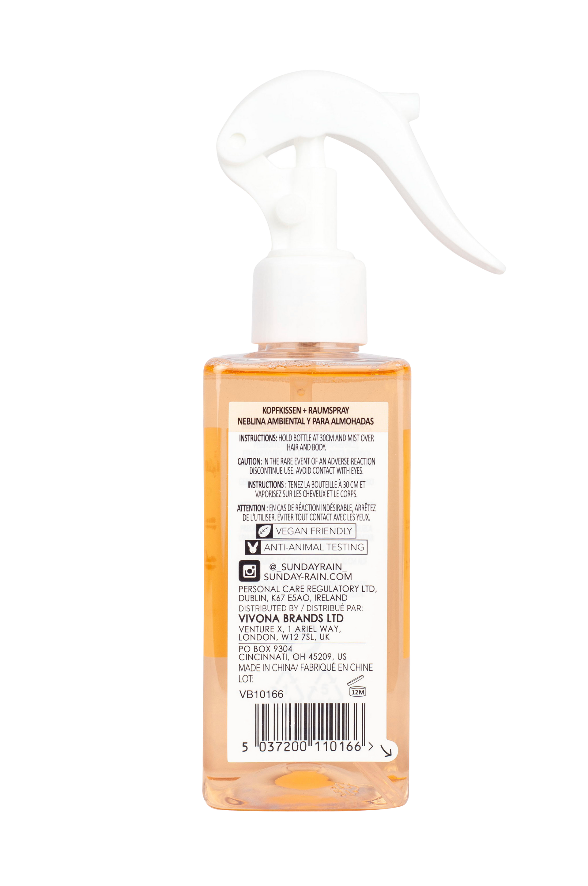 Sunday Rain Mango Coconut Hair And Body Mist 200ml