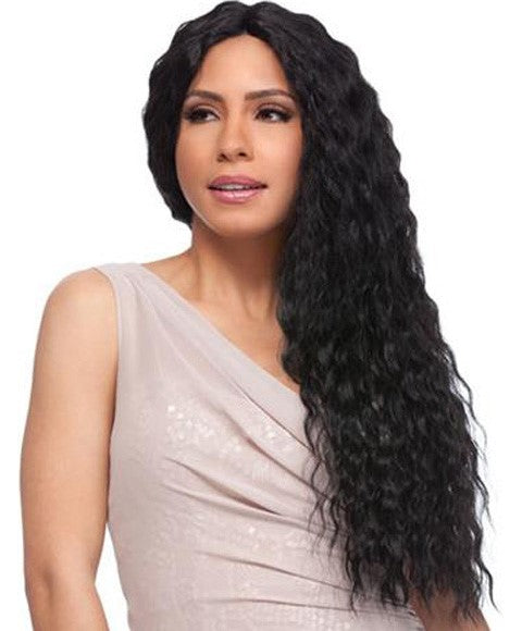 Sensationnel Empress Syn French Wave Custom Lace Front Edge Wig 