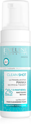 Eveline Clean Shot Ultra Soft Face Cleansing Foam 150ml