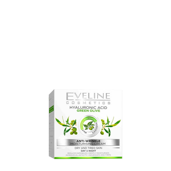 Eveline Hyaluronic Acid Green Olive Anti Wrinkle Day And Night Cream 50ml