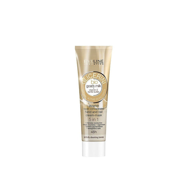 Eveline Bio Goat Milk 5 In 1 Glycerine Hand Nail Cream Mask 100ml