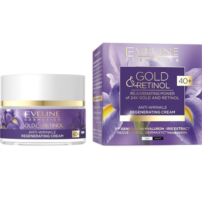 Eveline Gold Retinol Anti Wrinkle Regenerating Cream 40 Plus 50ml