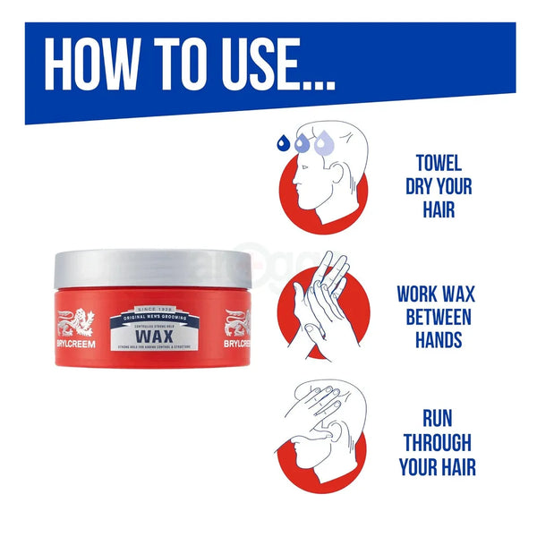 Brylcreem Styling Hair Wax Controlled Strong Hold 75ml - Choose Pack Size - Afro Hair Boutique