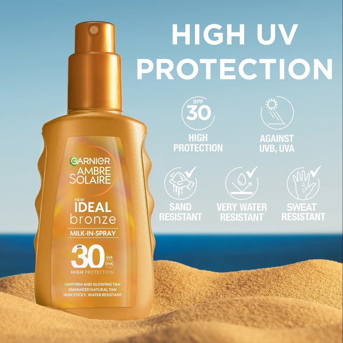 Garnier Ambre Solaire Ideal Bronze Milk In Spray 30SPF 150ml