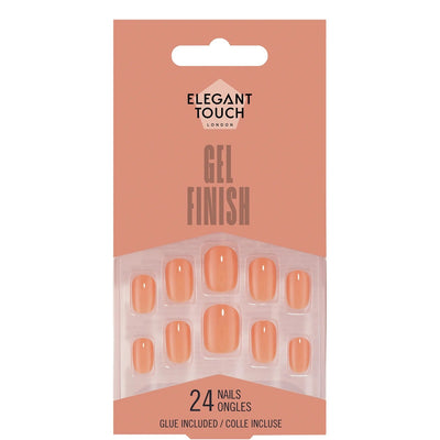 Elegant Touch Apricot Crush Nail Gel Finish 24 Nails