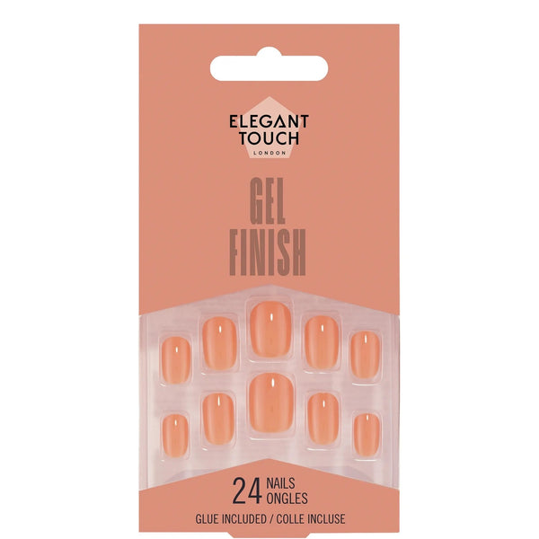 Elegant Touch Apricot Crush Nail Gel Finish 24 Nails