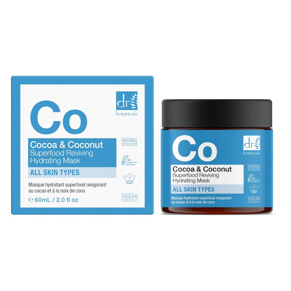 Dr Botanicals Co Cocoa And Coconut Superfood Reviving Hydrating Mask 60ml