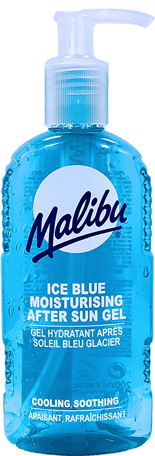 Malibu Ice Blue Moisturising After Sun Gel 400ml / 100ml / 200ml