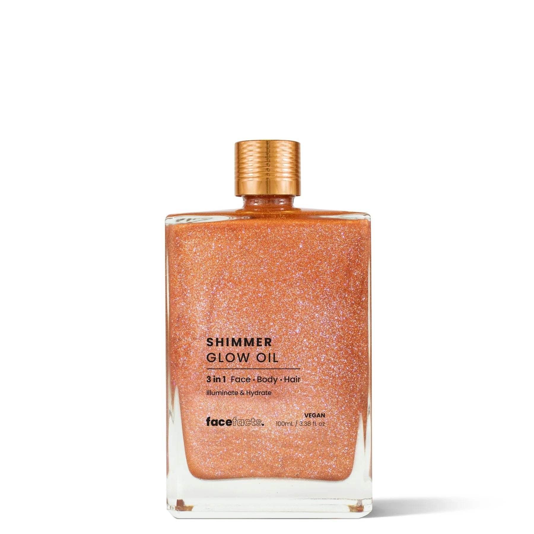 Face Facts 3In1 Shimmer Glow Oil 100ml