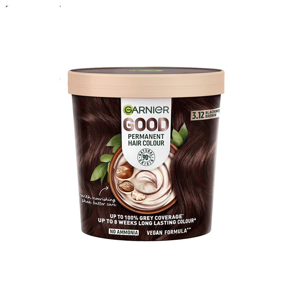 Garnier Good Permanent Hair Colour 3.12 Blackberry Brown