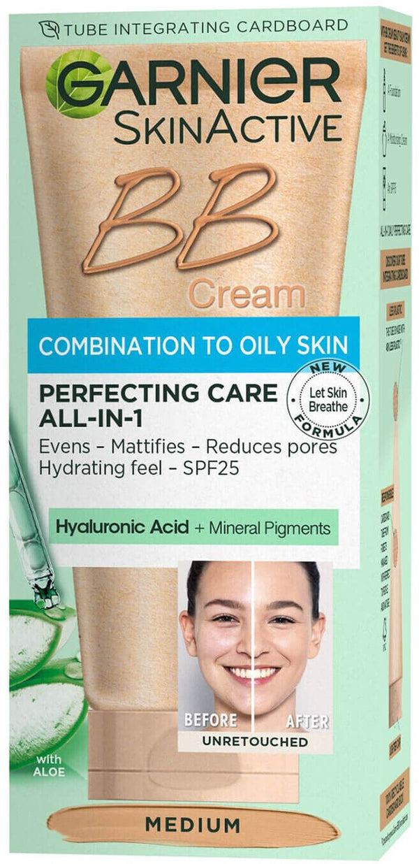 Garnier Skin Active Combination To Oily Skin Perfecting Care All In 1 Medium 50ml - Afro Hair Boutique