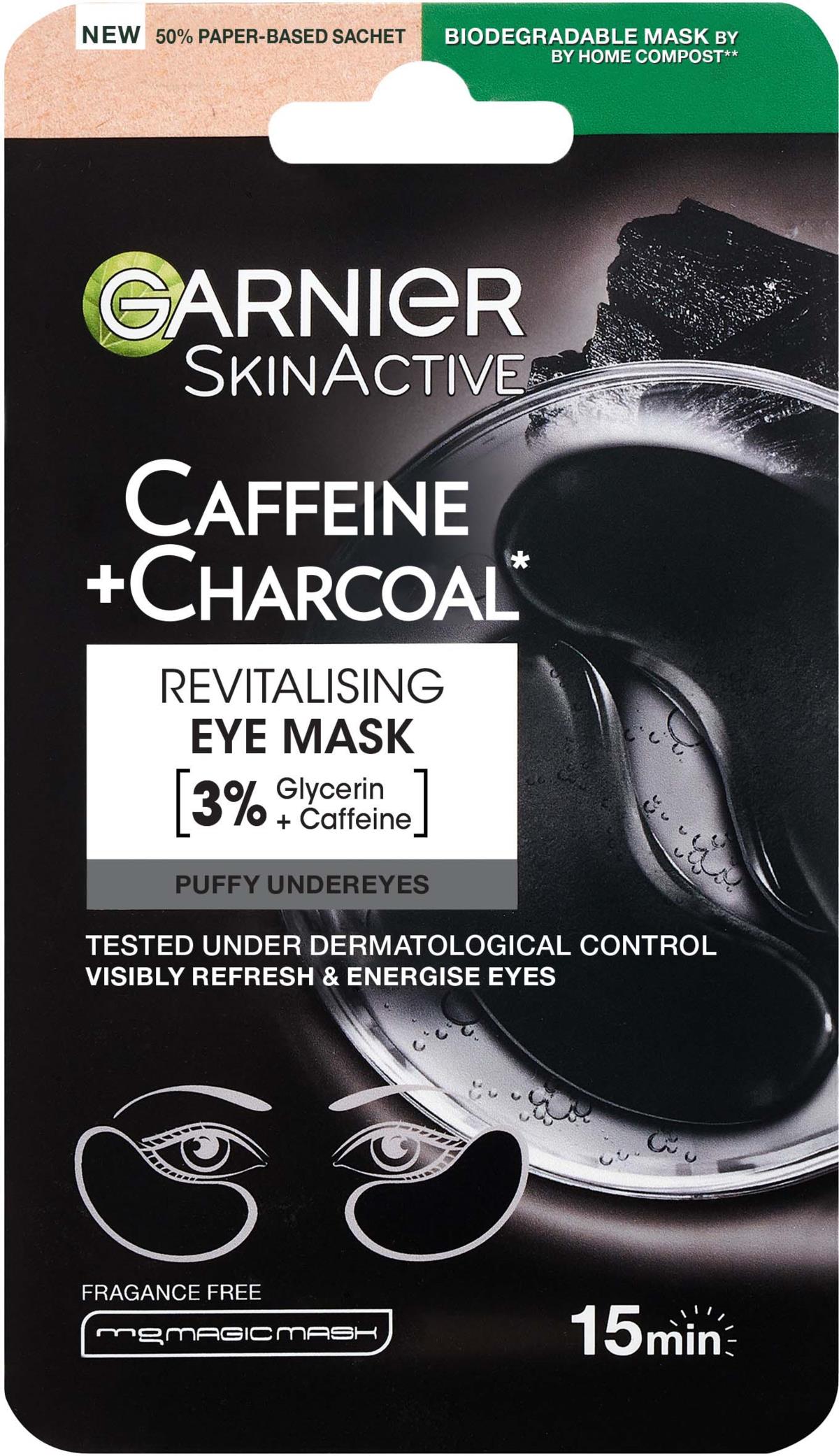 Garnier Skin Active Caffeine Charcoal Revitalising Eye Mask 5g