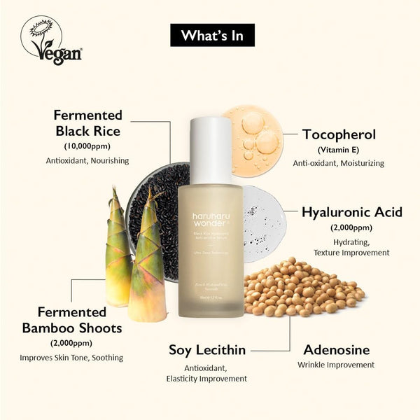 Haruharu Wonder  Black Rice Hyaluronic Anti Wrinkle Serum