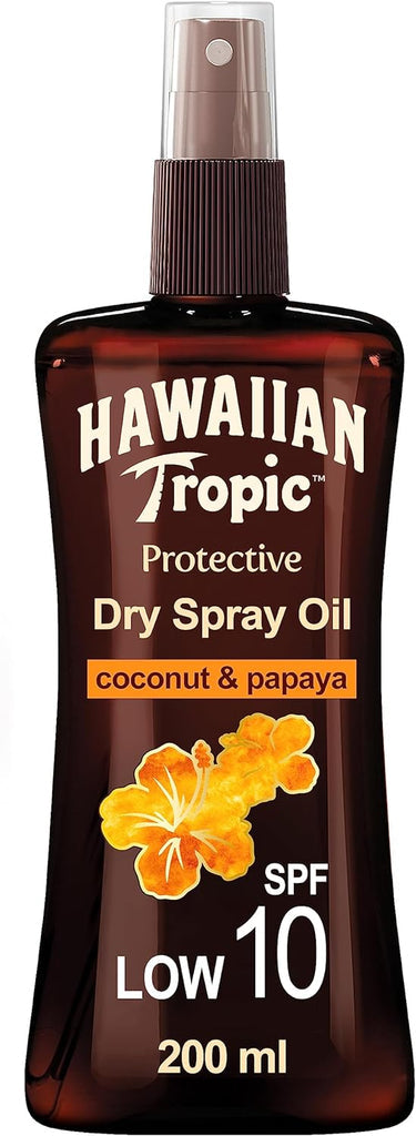 Hawaiian Tropic Protective Dry Spray Oil SPF10 200ml