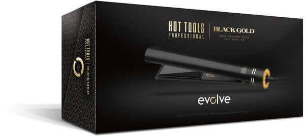 Hot Tools Professional Black Gold Evolve Straightener 25mm - Afro Hair Boutique