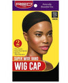 Red By Kiss Super Wide Band Wig Cap Black HWC05