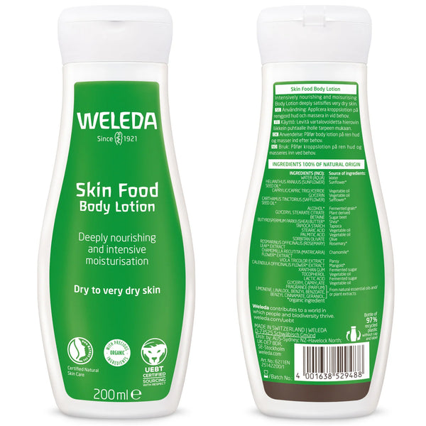 Weleda Skin Food Deeply Nourishing And Intensive Moisturisation Body Lotion 200ml