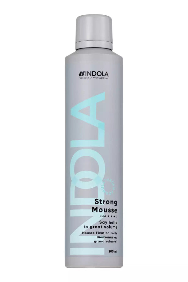 Indola Exclusively Professional Indola Vegan Strong Mousse Fixation Forte 200ml - Afro Hair Boutique