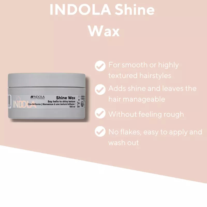 Indola Exclusively Professional Indola Vegan Shine Wax 100ml