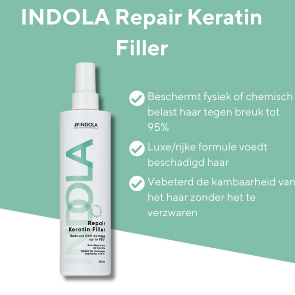 Indola Exclusively Professional Indola Vegan Repair Keratin Filler 300ml - Afro Hair Boutique