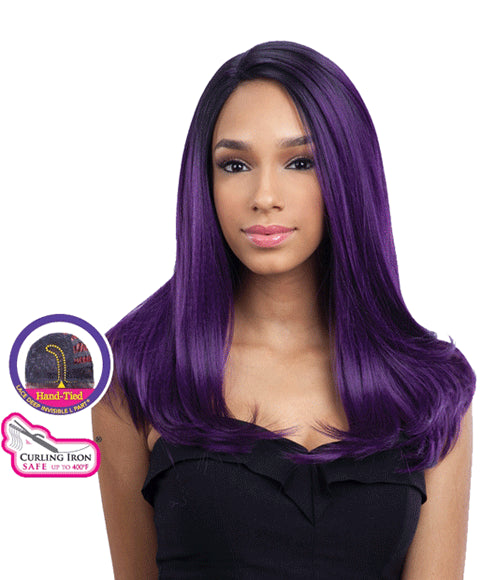 Shake N Go Freetress Equal Lace Front Deep Invisible L Part Syn Justice Wig
