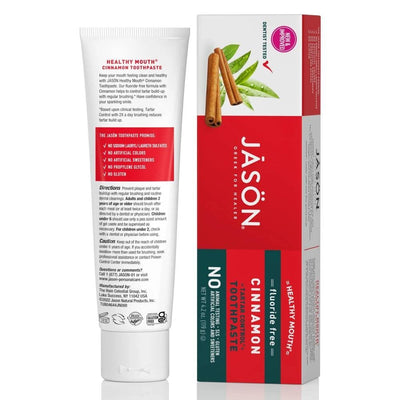 Jason Healthy Mouth Fluoride Free Cinnamon Toothpaste 119g