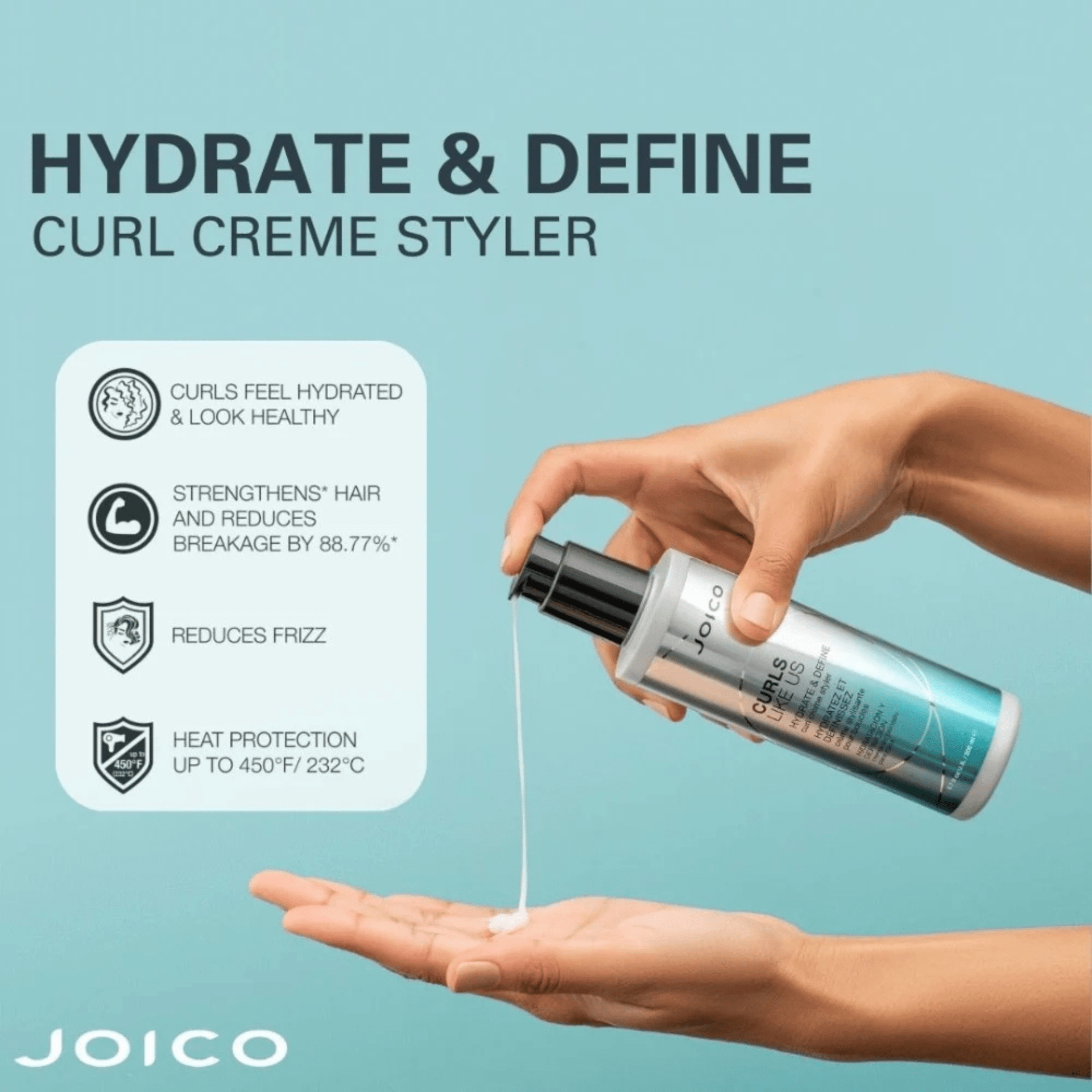 Joico Curls Like Us Hydrate And Define Curl Creme Styler 200ml