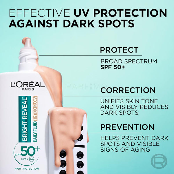 Loreal Bright Reveal Daily Fluid Tinted Glow SPF50 50ml
