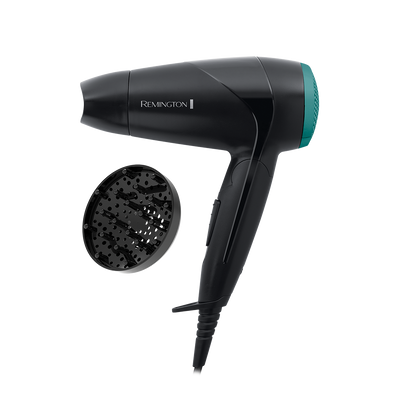 Remington On The Go D1500 Compact Hair Dryer Black