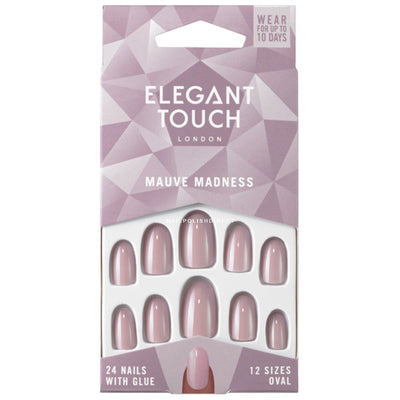 Elegant Touch Mauve Madness Nail With Glue 24 Nails