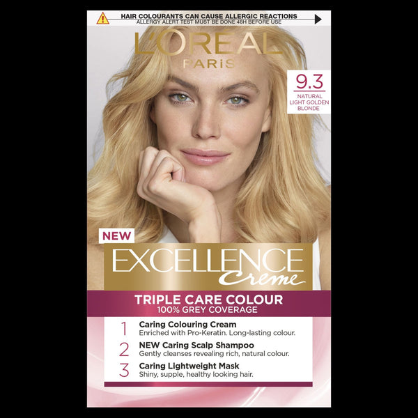 Loreal  Excellence Creme Triple Care Colour 9.3 Natural Light Golden Blonde