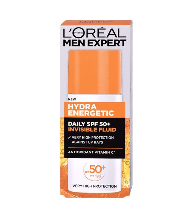 loreal  Men Expert Hydra Energetic Daily Invisible Fluid SPF50