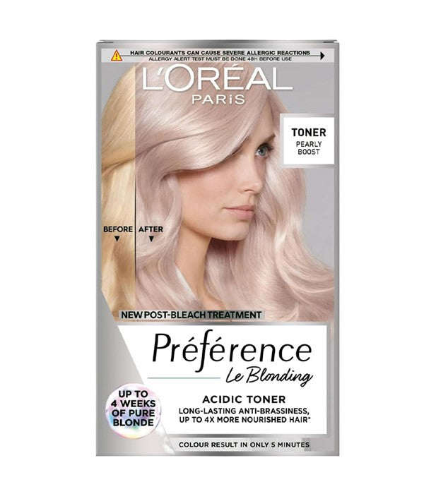 loreal  Preference Le Blonding Acidic Toner Pearly Boost