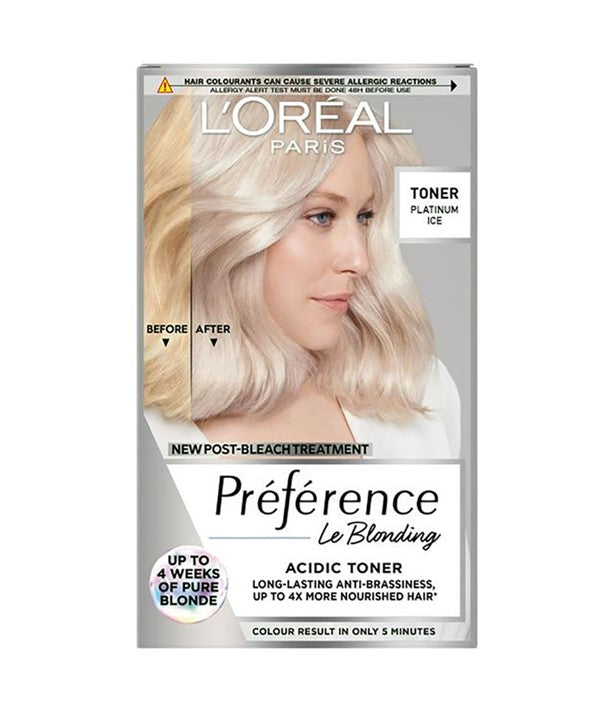 loreal  Preference Le Blonding Acidic Toner Platinum Ice