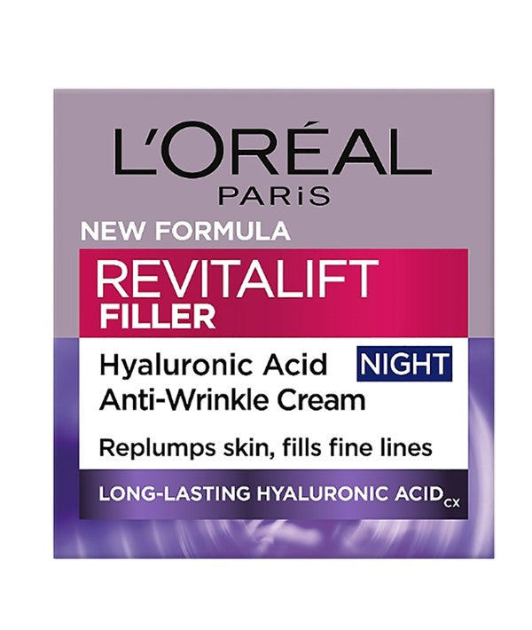 loreal  Revitalift Filler Deep Replumping Anti Aging Night Cream