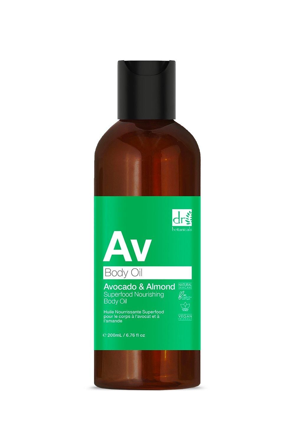 Dr Botanicals Av Avocado And Almond Superfood Nourishing Body Oil 200ml