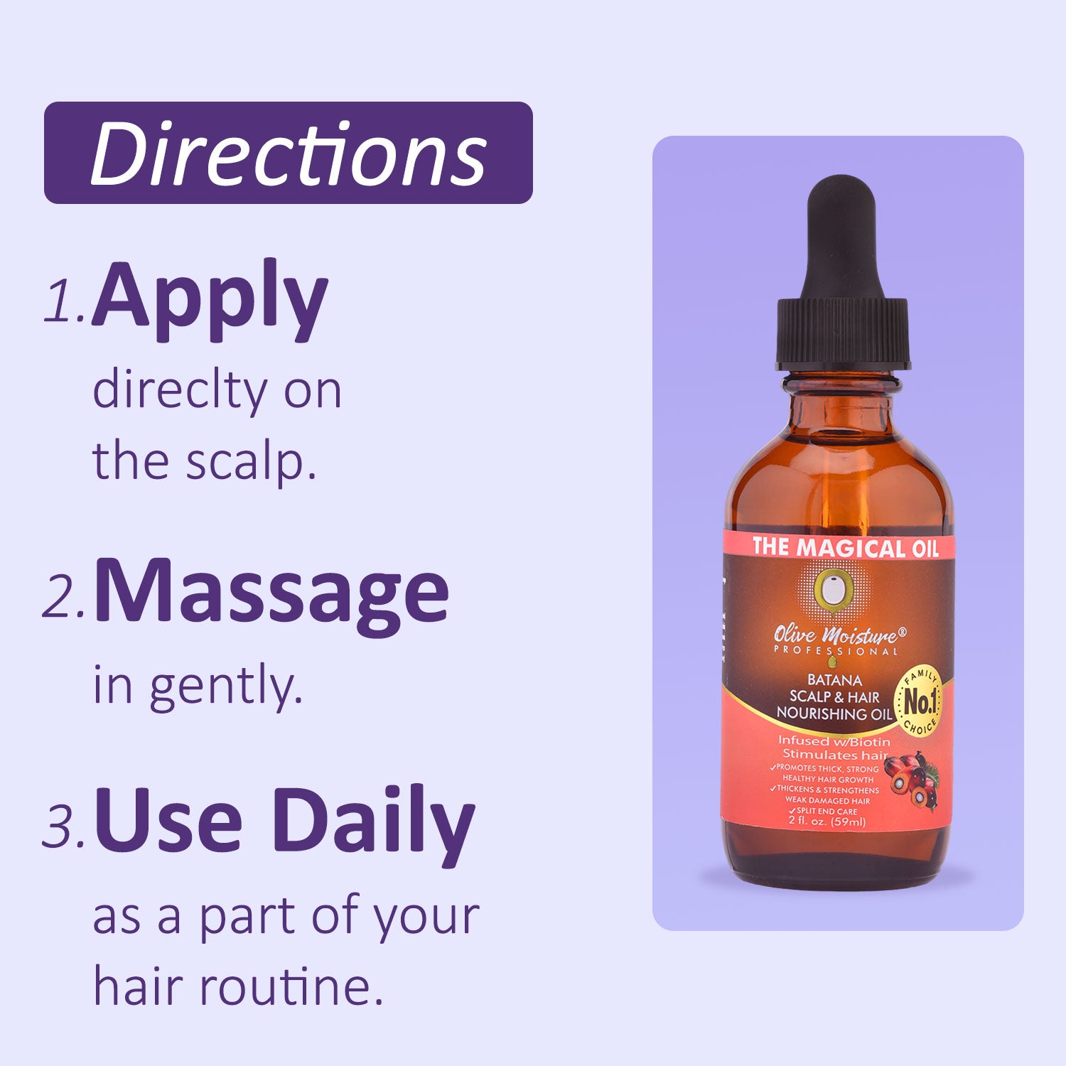 Olive Moisture Professional Batana Scalp And Hair Nourishing Oil 59ml