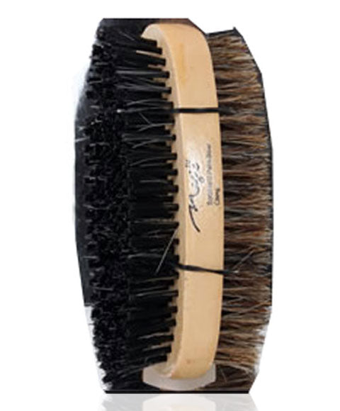 Bee Sales Magic Collection Hard And Soft Double Round Palm Brush 7710