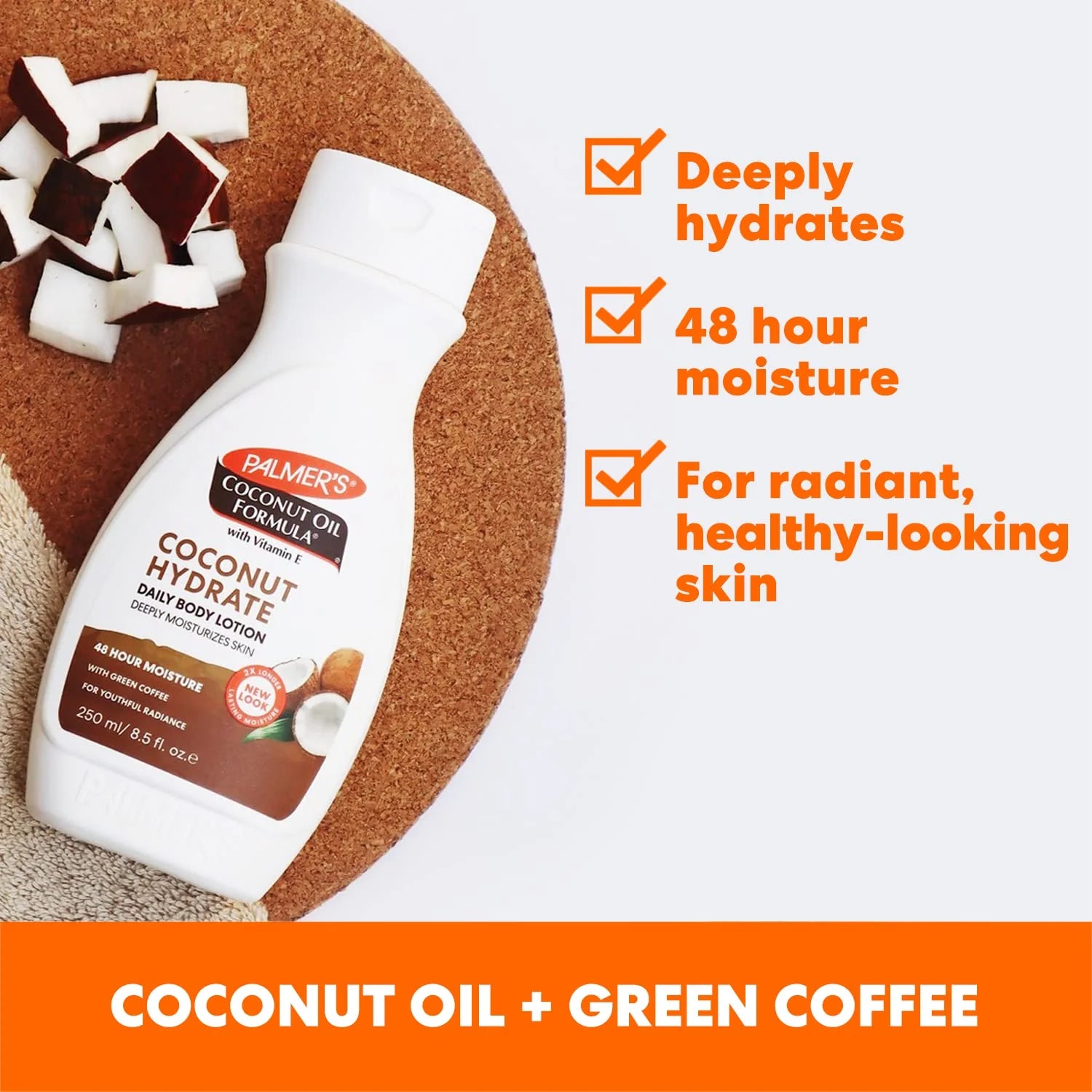 Palmers Coconut Oil Hydrate Daily Body Lotion Vitamin E 50ml , 250ml & 400ml